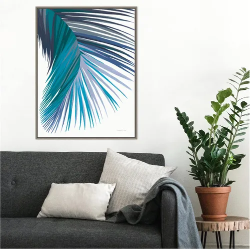 Miniatura 6 de Amanti Art Lienzo enmarcado para pared, 30 x 23 pulgadas, hoja de palma retro II Cool por Danhui Nai, lienzo enmarcado para pared, arte abstracto