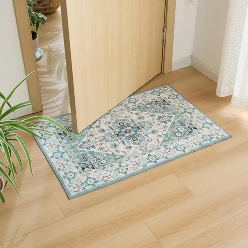 Miniatura 4 de Syalife Alfombras de 2 x 3 pulgadas, alfombras pequeñas lavables y antideslizantes para entrada, cocina, baño, habitación de niños, alfombra