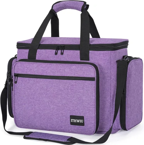 Miniatura 11 de Estuche de transporte para máquina de coser con múltiples bolsillos de almacenamiento para accesorios, bolsa universal de almacenamiento compatible
