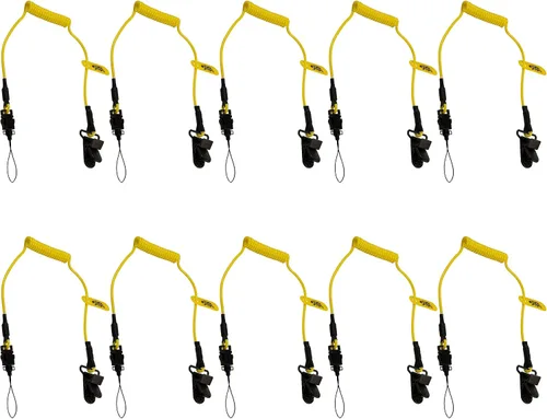 Miniatura 10 de BearTOOLS Cordón elástico de micro bobina, carga máxima de 2.0 lbs y 19.7 in de doble fijación Cordón de herramienta para herramientas pequeñas