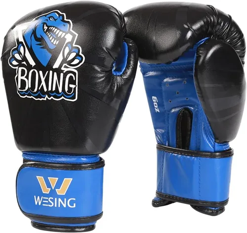 Wesing - Guantes de boxeo para niños y niños, guantes de entrenamiento de boxeo para niños y niñas de 3 a 8 años, 4 onzas y 6 onzas, para boxeo,