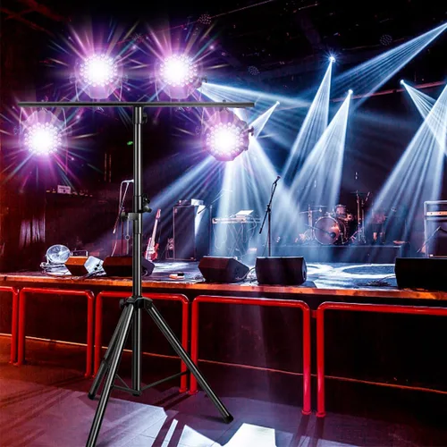 Miniatura 8 de DJ Lights Stand 41-95 Inch, Heavy Duty DJ Stand 1 Pack, Portable Par Can Tripod Stage Light Stand Adjustable Height, DJ Lighting T Bar Suitable for