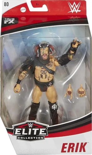 Miniatura 5 de WWE Erik Elite Series #80 - Figura de acción de lujo con detalles faciales realistas, equipo de anillo icónico y accesorios