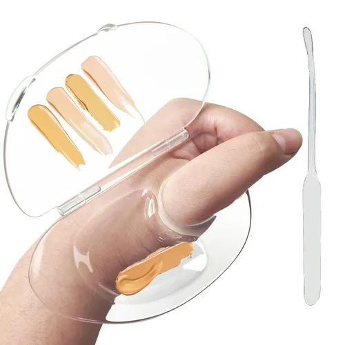 La paleta de mezcla de maquillaje puede almacenar la base líquida, mantener la paleta de acrílico, Paleta de uñas de arte, Paleta de maquillaje