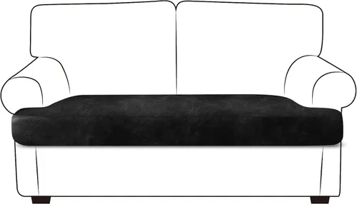 Miniatura 21 de ANARACHON Fundas de cojín de sofá con aspecto de cuero, juego de fundas de asiento de sofá, protector de muebles para sillón seccional, sofá biplaza