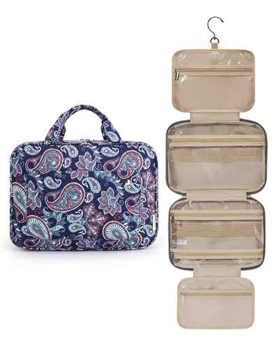 Miniatura 23 de Bolsa de viaje con gancho para colgar, resistente al agua, organizador de cosméticos, bolsa de viaje para accesorios, champú, contenedor