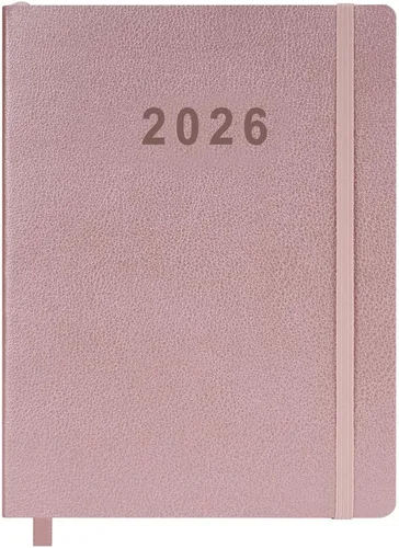 Miniatura 11 de Agenda académica 26-27, planificador semanal y mensual, julio de 2026 a junio de 2027, páginas de vacaciones, contactos y notas, cubierta de cuero