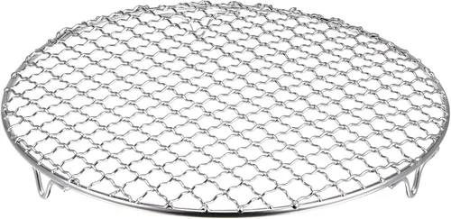 Miniatura 9 de HARFINGTON Rejilla Redonda de Cocina de 6.5 Pulgadas de Acero Inoxidable 201 con Alambre Cruzado para Barbacoa, Parrilla, Cocina, Horneado, Ahumado