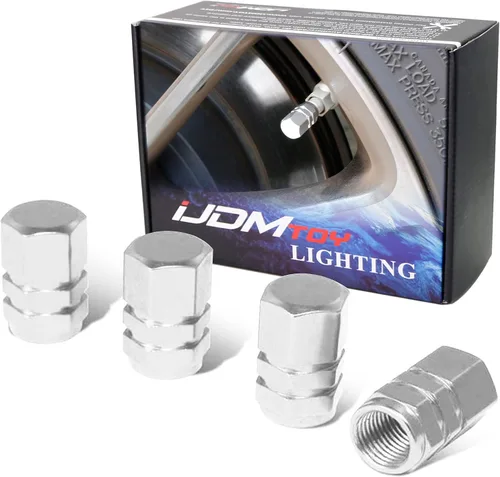 Miniatura 11 de Tapas para válvulas de neumático de aluminio estilo carrera tuner de iJDMTOY (4), Dorado Oro