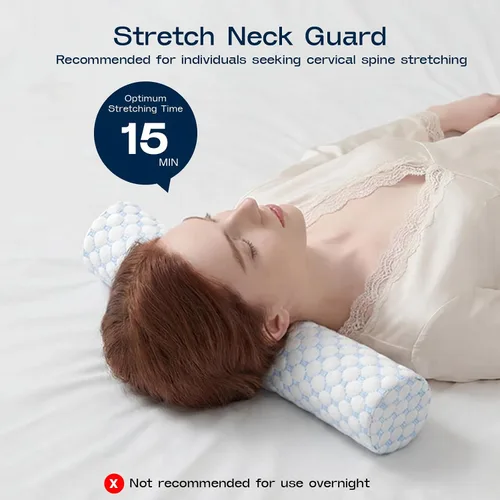 Miniatura 3 de Almohada Cervical de Rollo, Almohadas de Soporte Cervical de Espuma Viscoelástica, Almohadas de Cuello Redondas, Almohadas Cilíndricas de Refuerzo