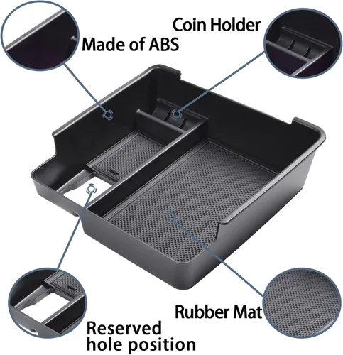 Miniatura 2 de EDBETOS Bandeja organizadora de consola central compatible con Nissan Frontier 2022 2023 2024 2025 2026, accesorios para camioneta, caja