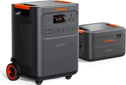Miniatura 17 de Jackery - Estación de energía portátil HomePower 3600 Plus, salida de CA de 3600 W, generador solar LFP de 3584 Wh, expandible hasta 43 kWh