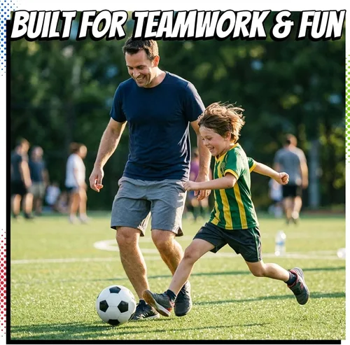 Miniatura 7 de PlayBolt Black & White Soccer Balls - Sizes 2, 3, 4, 5 for Kids, Toddlers & Adults - Pack of 1 or 4 with Pump