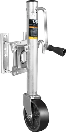 Miniatura 8 de Torin - Gato de remolque de 1500 libras con rueda, gato giratorio resistente para barco de remolque, elevación de 13 pulgadas, gato de lengüeta