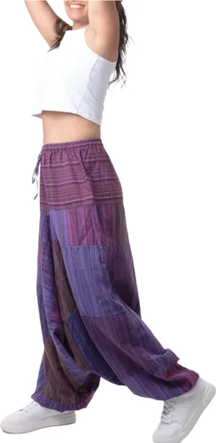 Miniatura 2 de PEACH PEBBLE Pantalones Harem 100% algodón, pantalones bohemios de yoga hippie