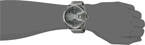 Miniatura 2 de Diesel Uber Chief Reloj casual de cuarzo de acero inoxidable color gris modelo DZ7372