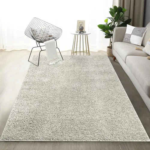 Miniatura 19 de Fashionwu Alfombra grande esponjosa de 5 x 8 pies, alfombra de felpa para sala de estar, guardería, antideslizante, alfombra mullida para decoración