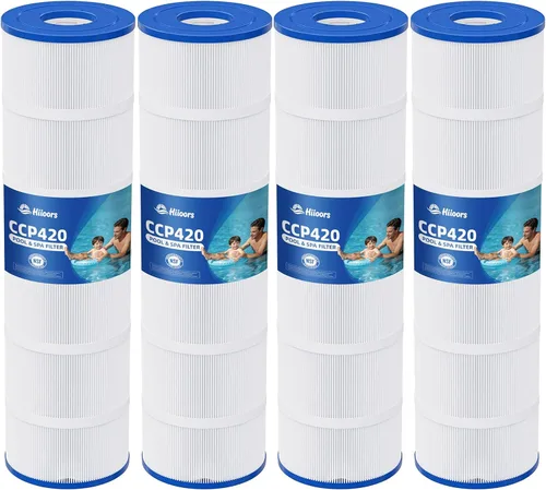 Miniatura 9 de Paquete de 4 cartuchos de filtro de piscina CCP320, compatibles con Pentair Clean & Clear Plus 320, reemplaza Pleatco PCC80-PAK4, Pentair R173573