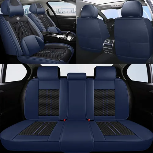 Miniatura 2 de Juego completo de fundas de asiento para Chevy Trailblazer 2021-2023, fundas de asiento de automóvil antideslizantes de seda de hielo, protector