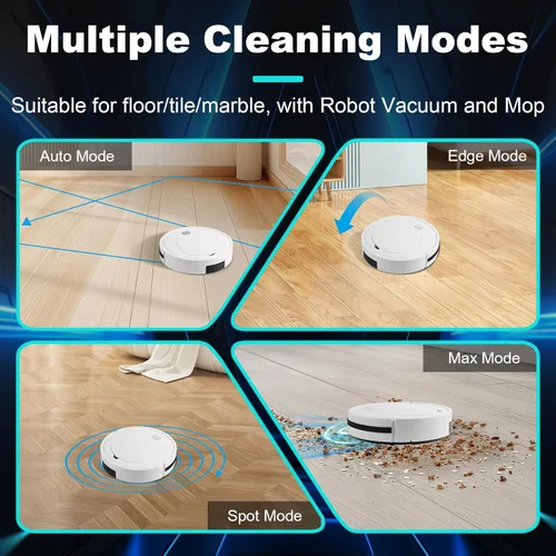 Miniatura 7 de Robot aspirador, robot aspirador, fregona avanzada para evitar obstáculos, aspiradora robótica, aspiradora robótica delgada, diseño ideal para pelo