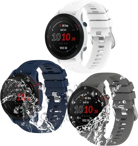 Miniatura 8 de Miimall Correa de silicona compatible con Garmin Forerunner 255