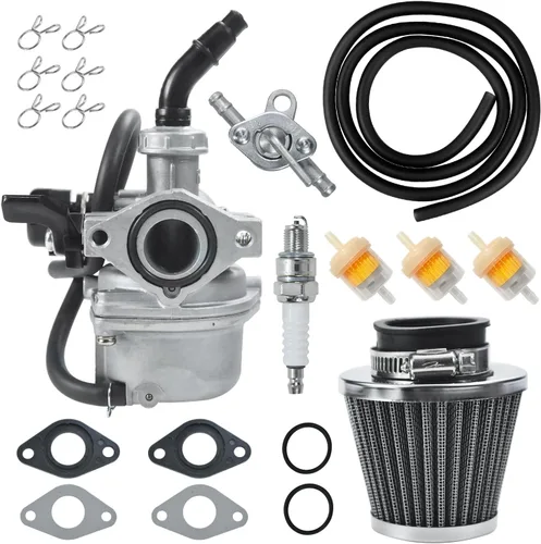 HOLATO Kit de Carburador PZ19 Carb Filtro de Aire Línea de Combustible para 50cc 70cc 90cc 110cc 125cc Tao Tao GK110 Baja SSR Apollo Coolster Chino