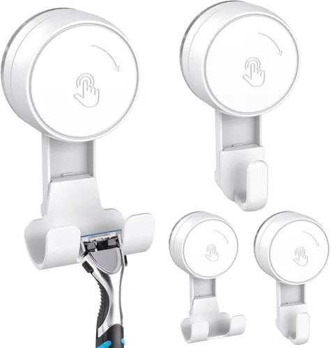 Miniatura 11 de LUXEAR Ganchos de Succión Potentes con Ventosa al Vacío-1PACK Navaja 1pack Individual Blanco