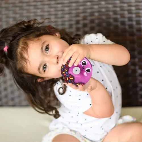 Miniatura 4 de ArtCreativity Mini donas de peluche con cara sonriente para niños, juego de 12, juguetes de peluche suaves en varios colores, lindo recuerdo