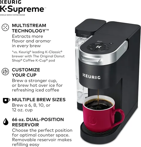 Miniatura 3 de Keurig® K-Supreme - Cafetera de cápsulas K-Cup de una sola porción (negro) Kit de mantenimiento de cafetera de 3 meses
