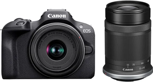 Miniatura 2 de Canon Cámara sin espejo EOS R100 con kit de video de lente de 0.709-1.772 in + filtros + estuche + tarjeta de memoria de 128 GB + agarre de cámara