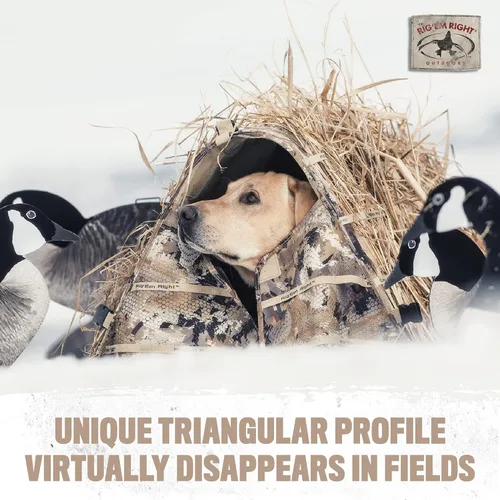 Miniatura 5 de Rig'Em Right Waterfowl Field Bully Bird Caza - Persiana para perros – Instalación ultra rápida sin pines, bisagras o postes Optifade Marsh