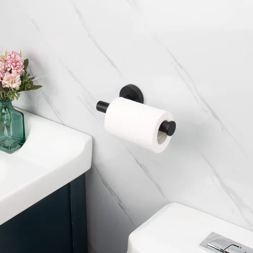 Miniatura 2 de NearMoon Portarrollos de papel higiénico para baño, acero inoxidable SUS304 premium resistente al óxido, portarrollos montado en pared para baño
