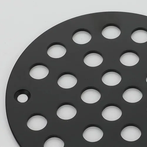 Miniatura 4 de Colador de ducha atornillado de 4 pulgadas Cubierta de drenaje de repuesto de filtro de piso (negro)