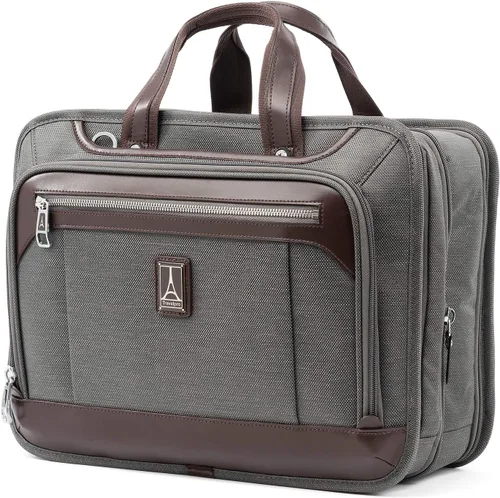 Travelpro Platinum Elite - Maletín de negocios expandible de 16 pulgadas, Gris Vintage, 16 - pulgadas, Platinum Elite - Maletín de negocios