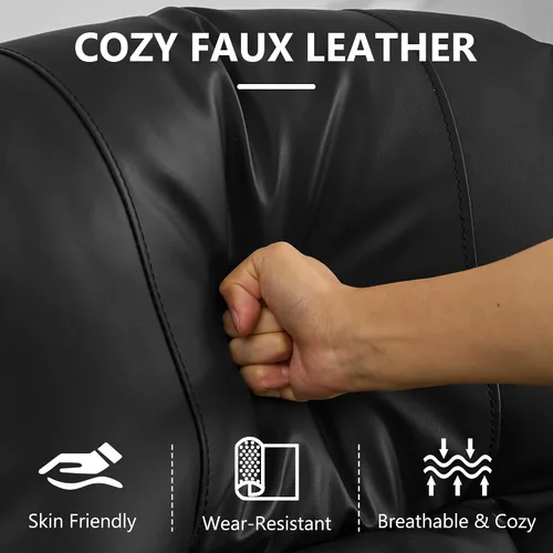 Miniatura 9 de DRMBOOK Silla Reclinable Eléctrica, Sofá Reclinable Eléctrico Wall Hugger con Masaje y Calor, Asiento de Teatro Sobrerelleno con Puerto