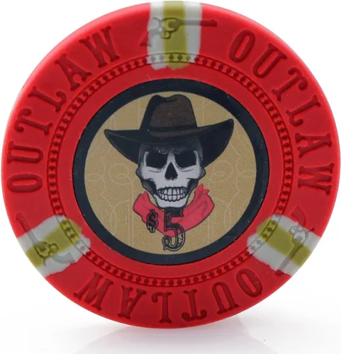 Miniatura 4 de Versa Games Fichas de póquer Outlaw Clay en 0.46 oz - Paquete de 50 (colores a elegir)
