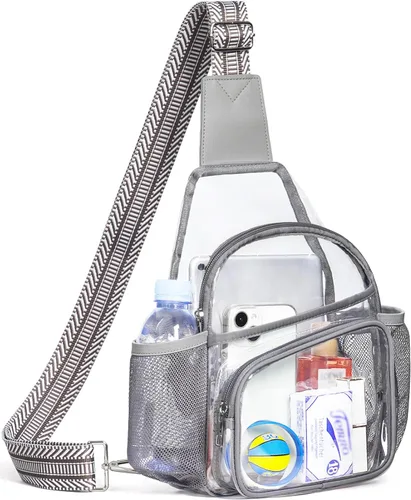 Miniatura 11 de Bolsa transparente para eventos de estadio, bolsa cruzada transparente para mujeres y hombres, bolsos transparentes, mochila grande transparente 2#