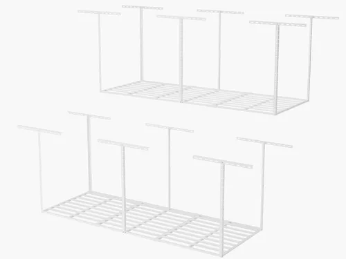 Miniatura 17 de SunsGrove 4x6 Garage Storage Overhead Rack Organization, Adjustable Ceiling Mounted Storage Racks, 800LBS Weight Capacity, 22"-40" Ceiling Dropdown