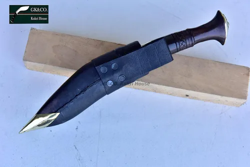 Miniatura 9 de Kukri/Khukuri genuino - Cuchillo de cocina auténtico Cheetlange de hoja de 5 pulgadas hecho a mano por GK & CO.Kukri House en Nepal