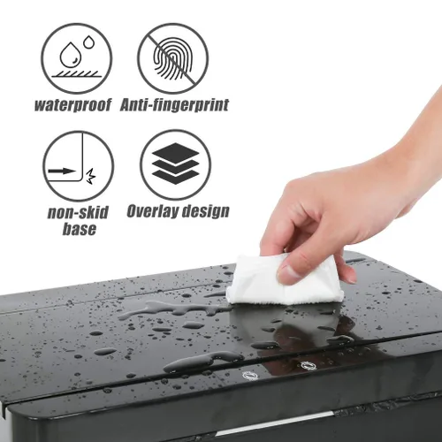 Miniatura 2 de Basurero automático de 50 litros/13.2 galones para cocina, sin contacto, de alta capacidad, resistente a las manchas, con tapa (1, negro)