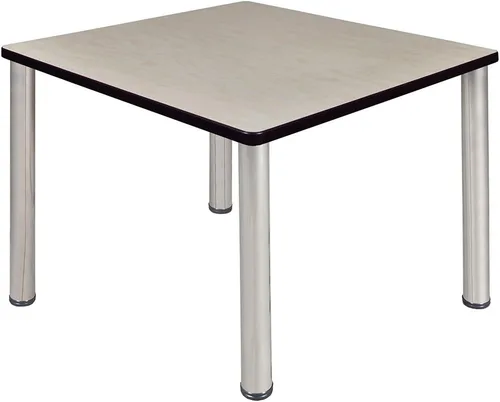 Miniatura 39 de Regency Kee - Mesa cuadrada pequeña para sala de descanso de 30 pulgadas, parte superior de cerezo, patas negras