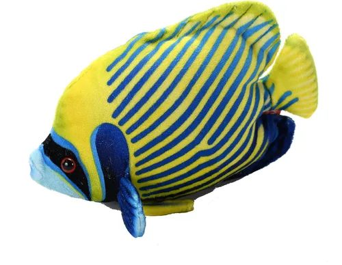 Wild Republic Arrecife de coral, pez ángel emperador, animal de peluche, 6 pulgadas, regalo para niños, juguete de peluche, botellas de agua