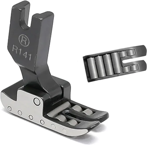 Rodillo prensatelas pie negro R141 8 rodamientos pie para máquina de coser industrial Juki Consew Brother Singer