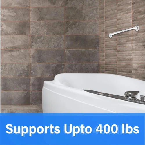 Miniatura 6 de Barra de agarre para bañera y ducha, escaleras, cama, inodoro, baño, asistencia de soporte y pasamanos de seguridad, acero inoxidable 304, agarre