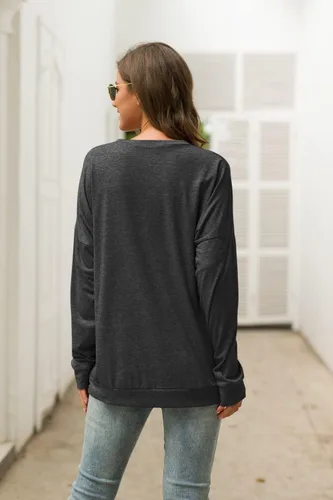 Miniatura 4 de JEYMMI Camisa de manga larga para mujer, estilo casual, para otoño, 2023, para mamá y mamá