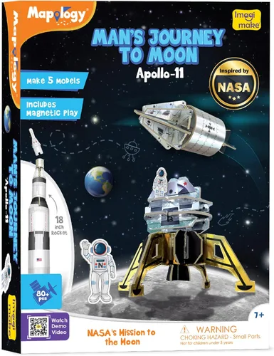 Miniatura 7 de Imagimake Mapology Monumentos de EE. UU. Rompecabezas 3D para niños Juguetes y juegos STEM Juguetes educativos para niños de 5 a 7 años