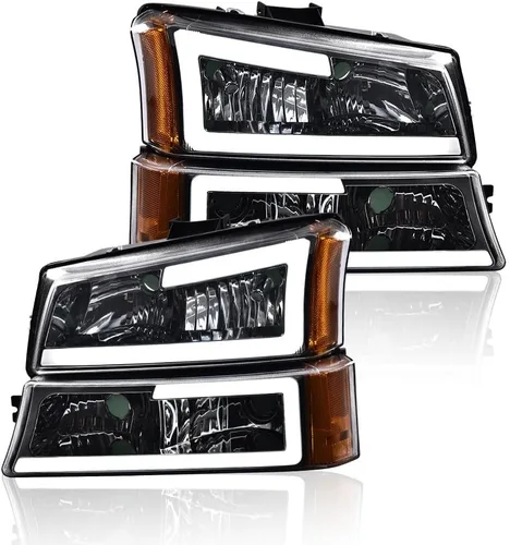 Miniatura 10 de PIT66 Faros LED, Compatible con 2003-2006 Chevy Silverado 1500 2500 3500 HD 2003 2004 2005 2006, Compatible con 2003-2006 Chevy Avalanche 1500 2500