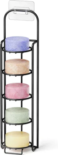 Miniatura 12 de SpaceAid Soporte de barra de champú de 2 niveles para ducha, soporte de barra de jabón autodrenante para pared de baño y fregadero de cocina