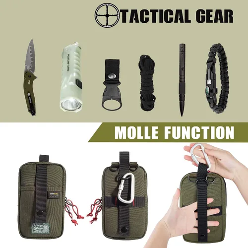 Miniatura 6 de Rough Enough - Bolso bandolera pequeño para teléfono celular, bolsa táctica para hombre