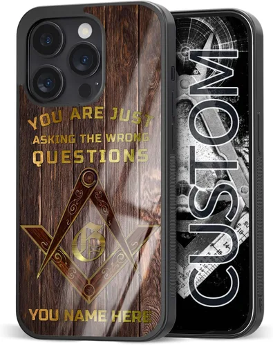 Miniatura 14 de Fundas de teléfono personalizadas con nombre de hermano masónico, regalos de mampostería gratis para hombres para iPhone 11 12 13 14 15 16 Pro Max